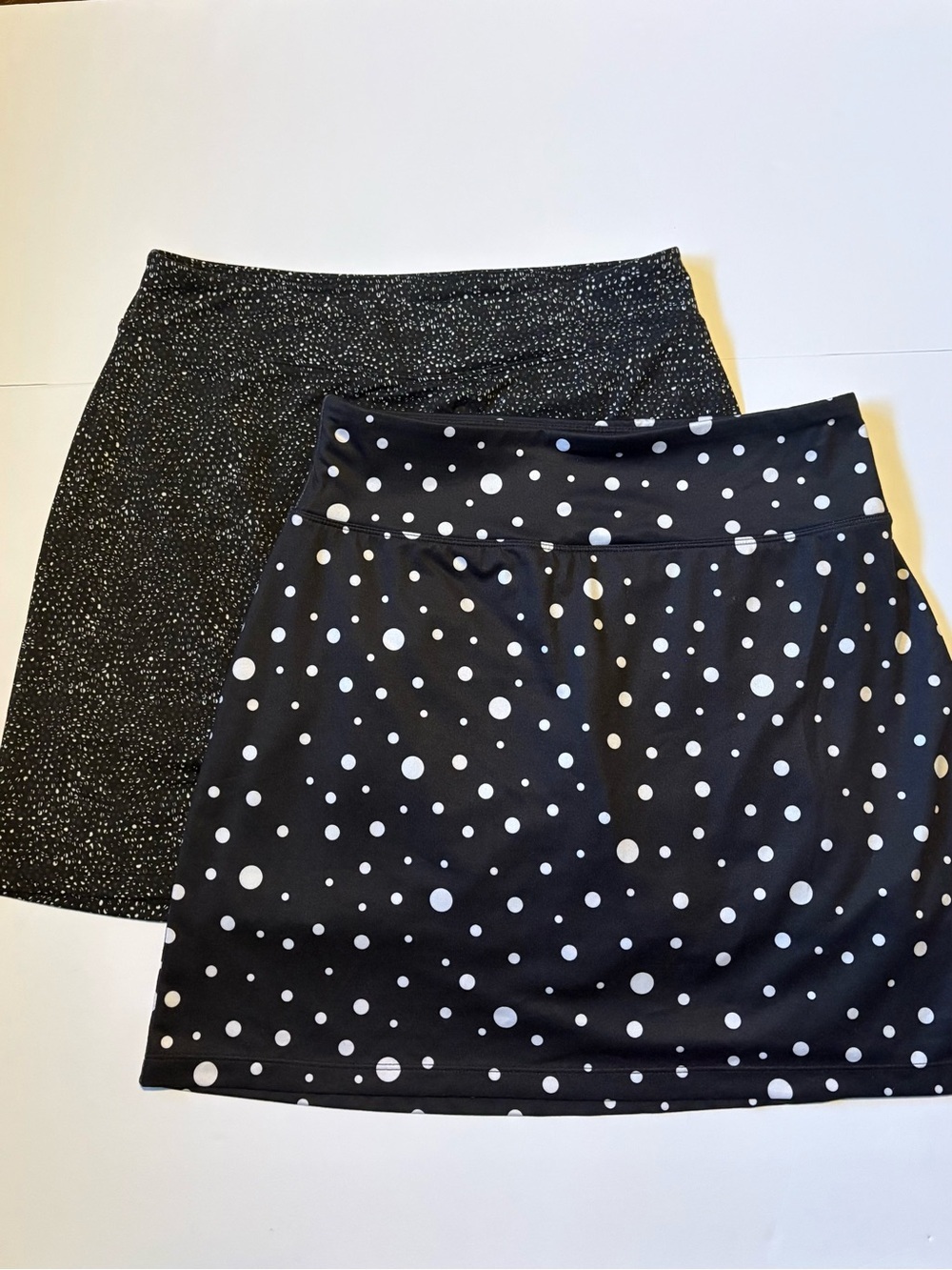Black Polka Dot Women’s Skort Duo, Sz M.